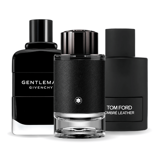 Set de 3 Perfumes | Tom Ford Ombre Leather, Givenchy Gentleman, Montblanc Explorer 100 ml
