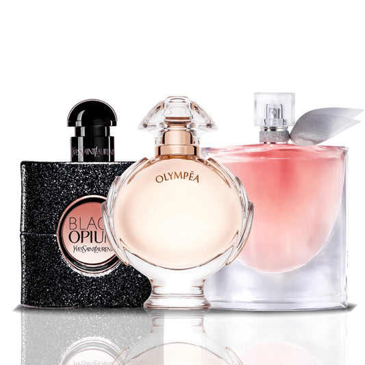 Set de 3 Perfumes | Black Opium + Olympea + La Vie Est Belle 100 ml